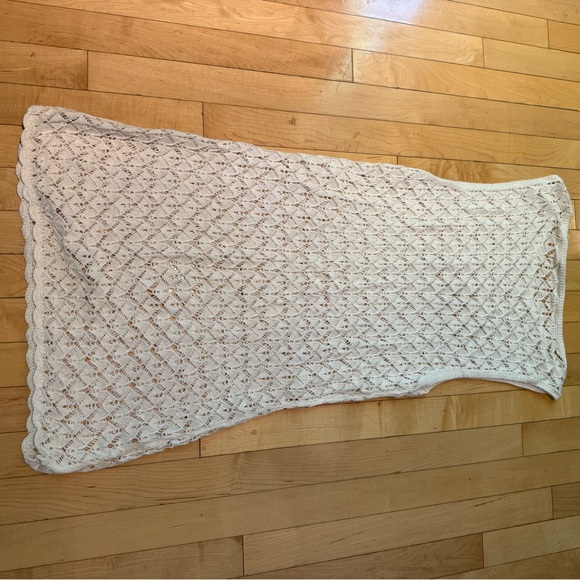 Abercrombie & Fitch Womens Crochet Style Mini Dress Coverup, Size Large - Picture 3 of 6